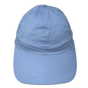 Unbranded Strapback Hat Blue One Size Adjustable Vented Holes 6 Panel Blank